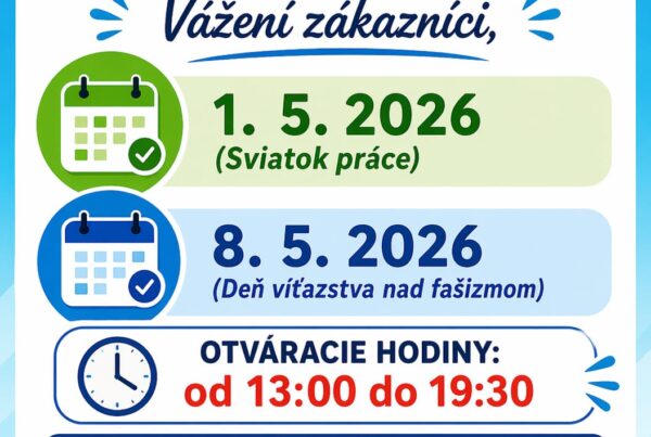 Otváracie hodiny počas sviatkov dňa 1.5. a 8.5.2026